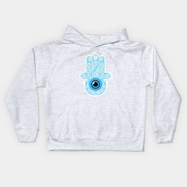 Hamsa Kids Hoodie by SandroAbate